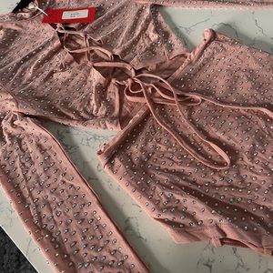 Pink/ diamond 2 piece set